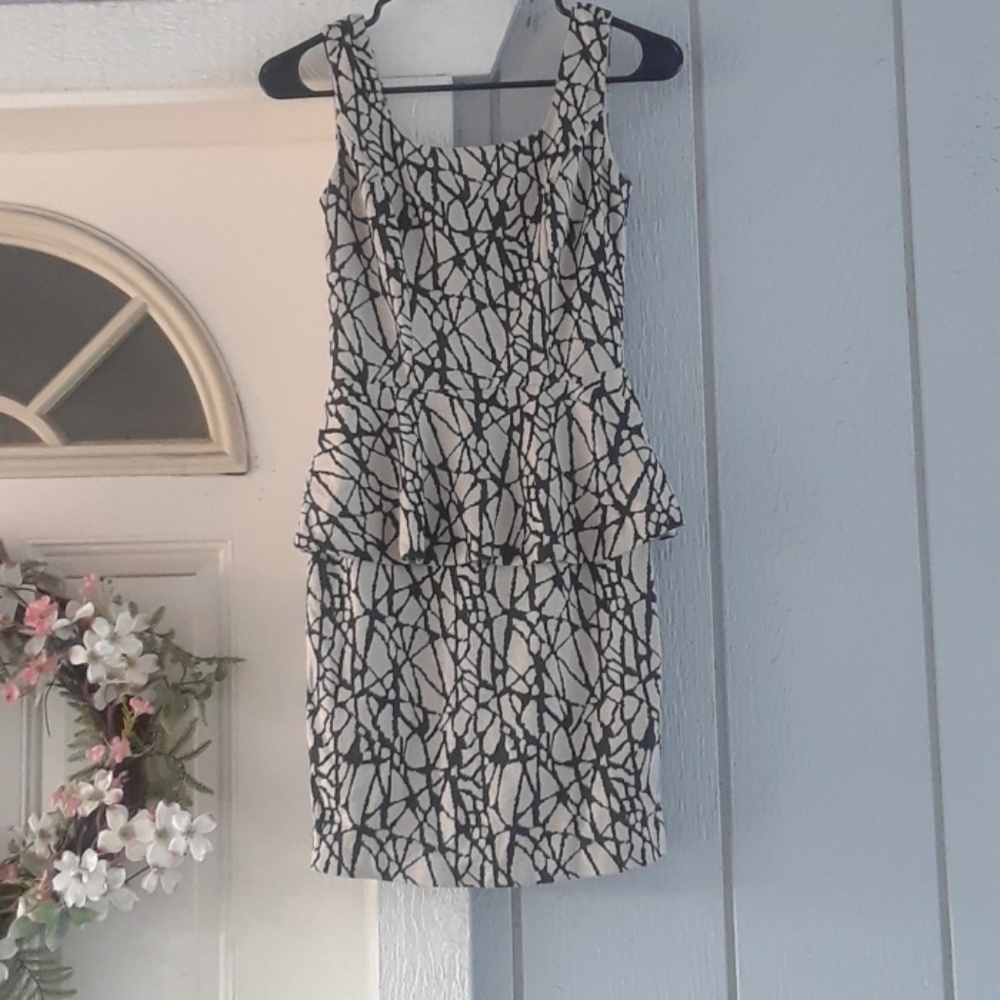 Bar III Peplum Dress
